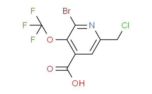 2-Bromo-6-(chloromethyl)-3-(trifluoromethoxy)pyridine-4-carboxylic acid