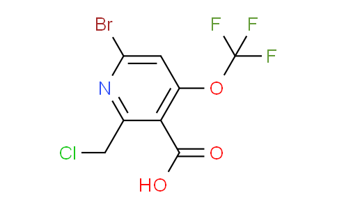6-Bromo-2-(chloromethyl)-4-(trifluoromethoxy)pyridine-3-carboxylic acid