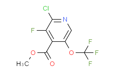 Methyl 2-chloro-3-fluoro-5-(trifluoromethoxy)pyridine-4-carboxylate