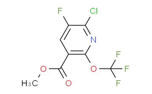 Methyl 2-chloro-3-fluoro-6-(trifluoromethoxy)pyridine-5-carboxylate
