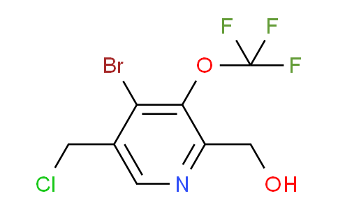 4-Bromo-5-(chloromethyl)-3-(trifluoromethoxy)pyridine-2-methanol