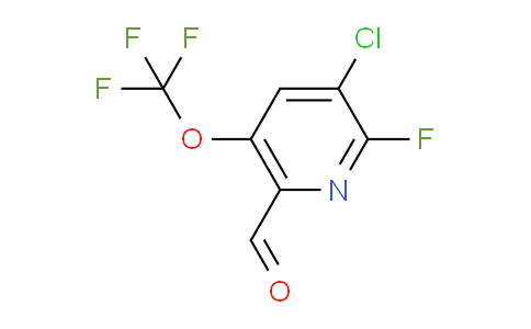 3-Chloro-2-fluoro-5-(trifluoromethoxy)pyridine-6-carboxaldehyde