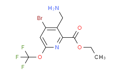 AM183080 | 1806129-87-2 | Ethyl 3-(aminomethyl)-4-bromo-6-(trifluoromethoxy)pyridine-2-carboxylate