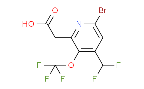 AM183089 | 1806232-08-5 | 6-Bromo-4-(difluoromethyl)-3-(trifluoromethoxy)pyridine-2-acetic acid