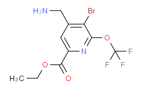 AM183097 | 1803469-91-1 | Ethyl 4-(aminomethyl)-3-bromo-2-(trifluoromethoxy)pyridine-6-carboxylate