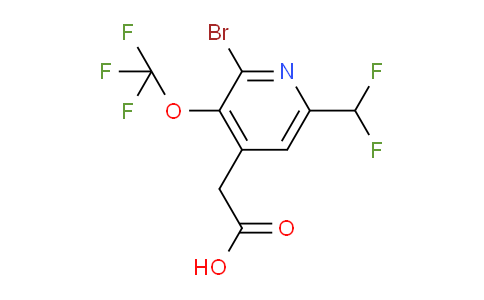 AM183098 | 1804000-71-2 | 2-Bromo-6-(difluoromethyl)-3-(trifluoromethoxy)pyridine-4-acetic acid