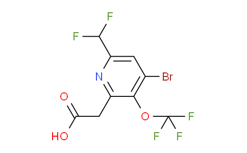 AM183120 | 1804550-11-5 | 4-Bromo-6-(difluoromethyl)-3-(trifluoromethoxy)pyridine-2-acetic acid