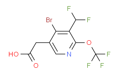 AM183123 | 1806121-16-3 | 4-Bromo-3-(difluoromethyl)-2-(trifluoromethoxy)pyridine-5-acetic acid