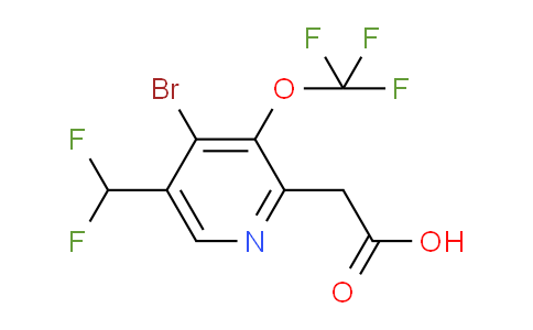 AM183125 | 1806237-53-5 | 4-Bromo-5-(difluoromethyl)-3-(trifluoromethoxy)pyridine-2-acetic acid