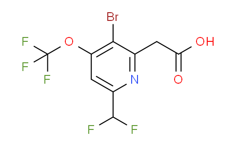 AM183128 | 1804729-41-6 | 3-Bromo-6-(difluoromethyl)-4-(trifluoromethoxy)pyridine-2-acetic acid