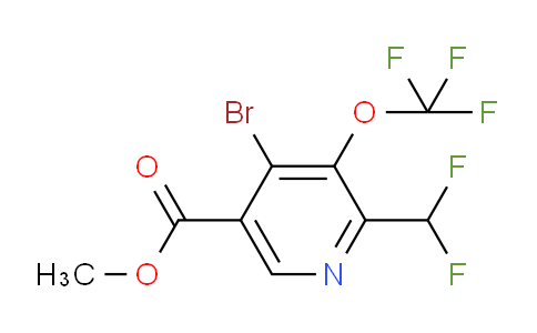 AM183134 | 1806231-59-3 | Methyl 4-bromo-2-(difluoromethyl)-3-(trifluoromethoxy)pyridine-5-carboxylate
