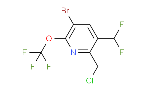 AM183179 | 1804584-68-6 | 5-Bromo-2-(chloromethyl)-3-(difluoromethyl)-6-(trifluoromethoxy)pyridine