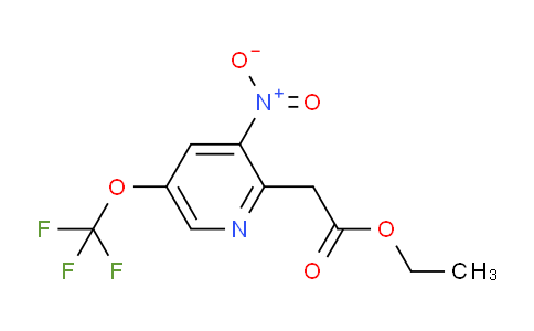 Ethyl 3-nitro-5-(trifluoromethoxy)pyridine-2-acetate
