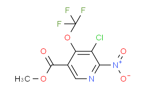 Methyl 3-chloro-2-nitro-4-(trifluoromethoxy)pyridine-5-carboxylate