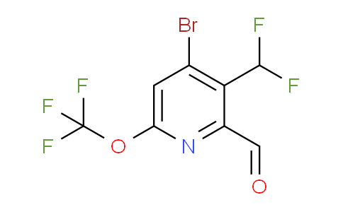 4-Bromo-3-(difluoromethyl)-6-(trifluoromethoxy)pyridine-2-carboxaldehyde