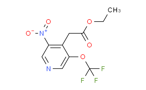 Ethyl 3-nitro-5-(trifluoromethoxy)pyridine-4-acetate