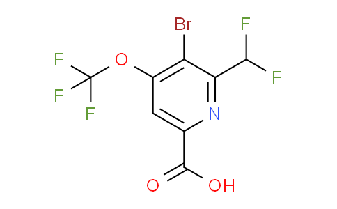 AM183230 | 1803641-47-5 | 3-Bromo-2-(difluoromethyl)-4-(trifluoromethoxy)pyridine-6-carboxylic acid