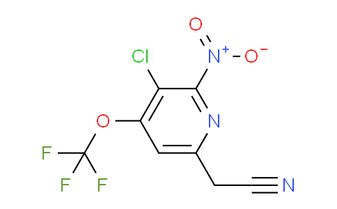 AM183286 | 1804809-57-1 | 3-Chloro-2-nitro-4-(trifluoromethoxy)pyridine-6-acetonitrile