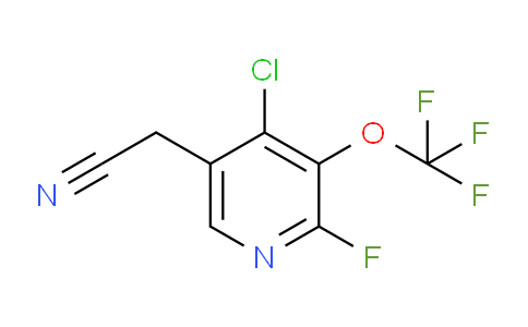 4-Chloro-2-fluoro-3-(trifluoromethoxy)pyridine-5-acetonitrile