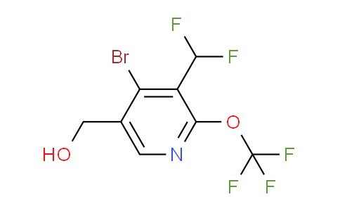 4-Bromo-3-(difluoromethyl)-2-(trifluoromethoxy)pyridine-5-methanol