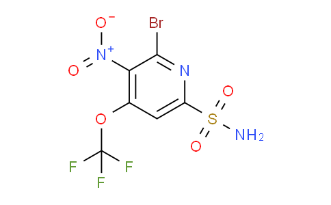 2-Bromo-3-nitro-4-(trifluoromethoxy)pyridine-6-sulfonamide