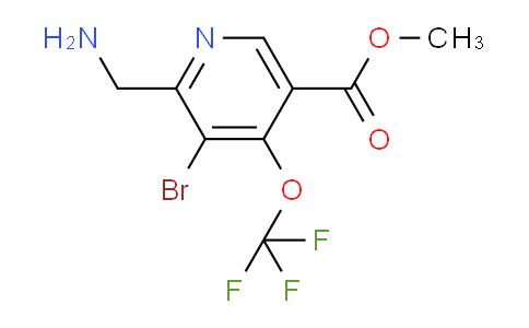 Methyl 2-(aminomethyl)-3-bromo-4-(trifluoromethoxy)pyridine-5-carboxylate