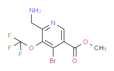 Methyl 2-(aminomethyl)-4-bromo-3-(trifluoromethoxy)pyridine-5-carboxylate