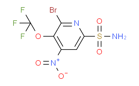 2-Bromo-4-nitro-3-(trifluoromethoxy)pyridine-6-sulfonamide