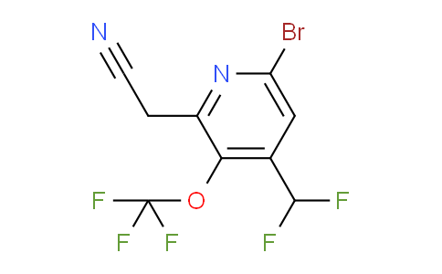 AM183406 | 1806126-48-6 | 6-Bromo-4-(difluoromethyl)-3-(trifluoromethoxy)pyridine-2-acetonitrile