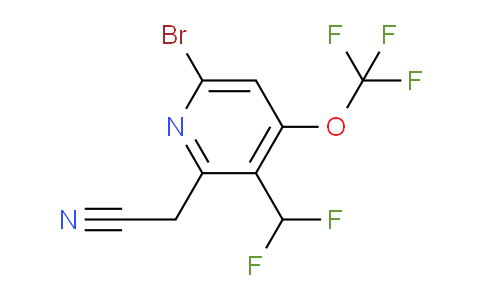 AM183412 | 1806235-92-6 | 6-Bromo-3-(difluoromethyl)-4-(trifluoromethoxy)pyridine-2-acetonitrile