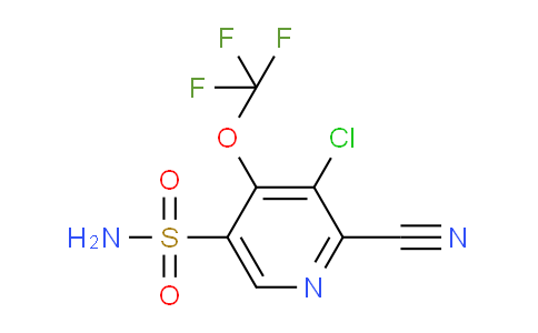 3-Chloro-2-cyano-4-(trifluoromethoxy)pyridine-5-sulfonamide