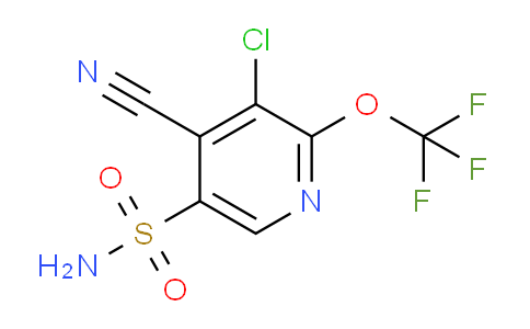 3-Chloro-4-cyano-2-(trifluoromethoxy)pyridine-5-sulfonamide