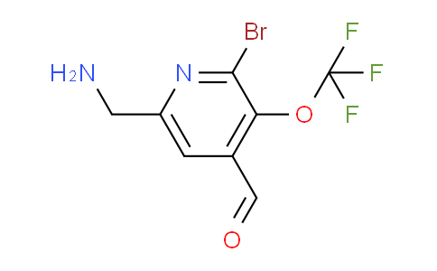 6-(Aminomethyl)-2-bromo-3-(trifluoromethoxy)pyridine-4-carboxaldehyde