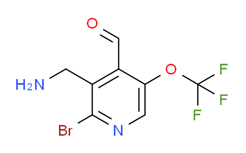3-(Aminomethyl)-2-bromo-5-(trifluoromethoxy)pyridine-4-carboxaldehyde