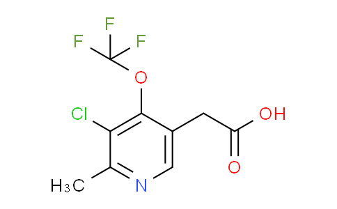 3-Chloro-2-methyl-4-(trifluoromethoxy)pyridine-5-acetic acid