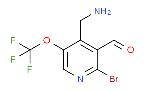 AM183483 | 1806201-80-8 | 4-(Aminomethyl)-2-bromo-5-(trifluoromethoxy)pyridine-3-carboxaldehyde