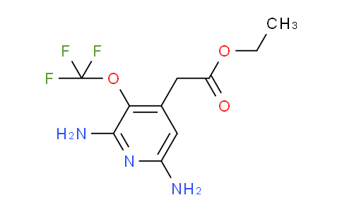 Ethyl 2,6-diamino-3-(trifluoromethoxy)pyridine-4-acetate