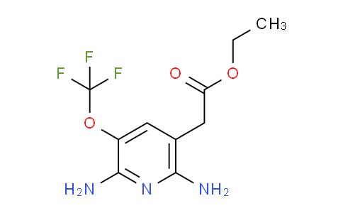 Ethyl 2,6-diamino-3-(trifluoromethoxy)pyridine-5-acetate