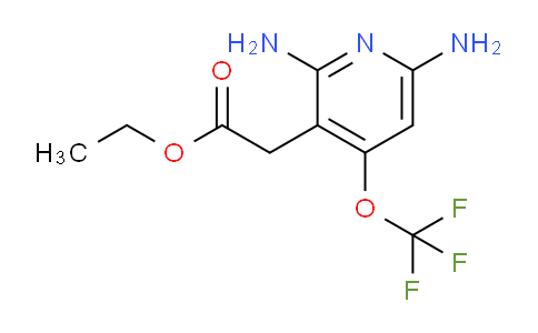 Ethyl 2,6-diamino-4-(trifluoromethoxy)pyridine-3-acetate