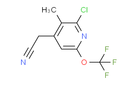 2-Chloro-3-methyl-6-(trifluoromethoxy)pyridine-4-acetonitrile