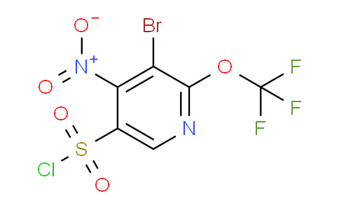 3-Bromo-4-nitro-2-(trifluoromethoxy)pyridine-5-sulfonyl chloride