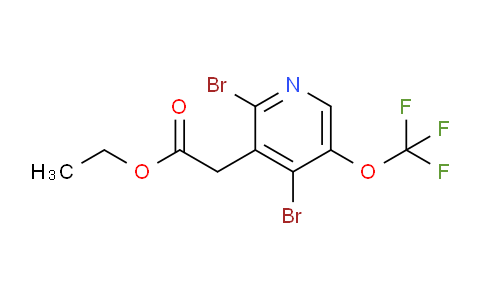 Ethyl 2,4-dibromo-5-(trifluoromethoxy)pyridine-3-acetate