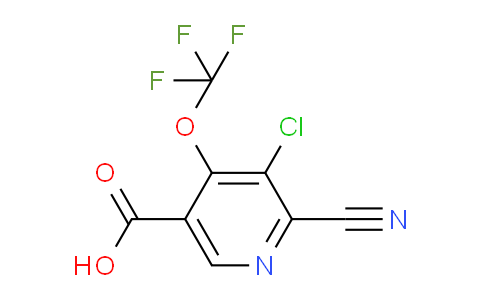 3-Chloro-2-cyano-4-(trifluoromethoxy)pyridine-5-carboxylic acid