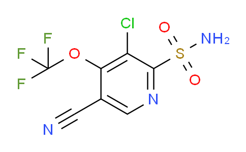 3-Chloro-5-cyano-4-(trifluoromethoxy)pyridine-2-sulfonamide