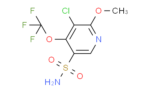 3-Chloro-2-methoxy-4-(trifluoromethoxy)pyridine-5-sulfonamide