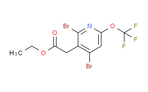 Ethyl 2,4-dibromo-6-(trifluoromethoxy)pyridine-3-acetate