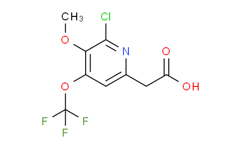 2-Chloro-3-methoxy-4-(trifluoromethoxy)pyridine-6-acetic acid