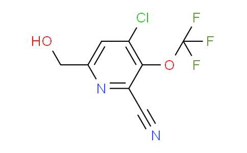 4-Chloro-2-cyano-3-(trifluoromethoxy)pyridine-6-methanol