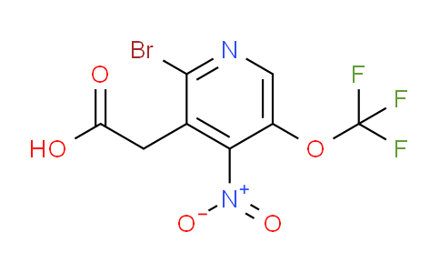 2-Bromo-4-nitro-5-(trifluoromethoxy)pyridine-3-acetic acid