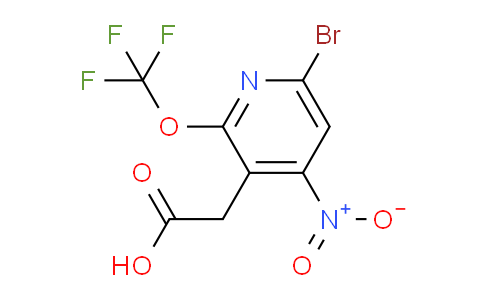 6-Bromo-4-nitro-2-(trifluoromethoxy)pyridine-3-acetic acid